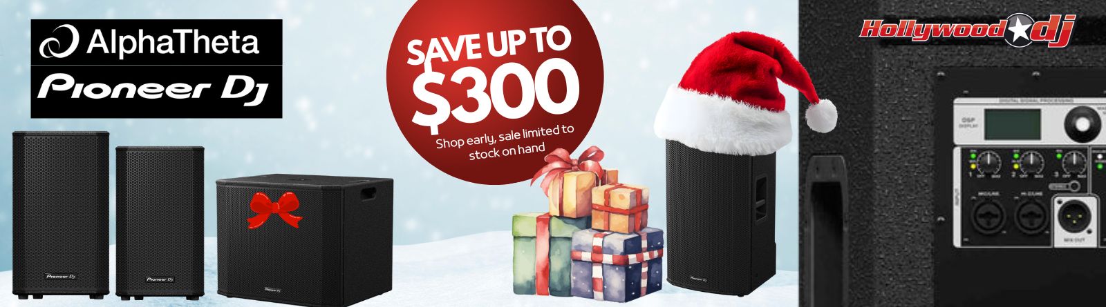 AlphaTheta Holiday Speaker Sale