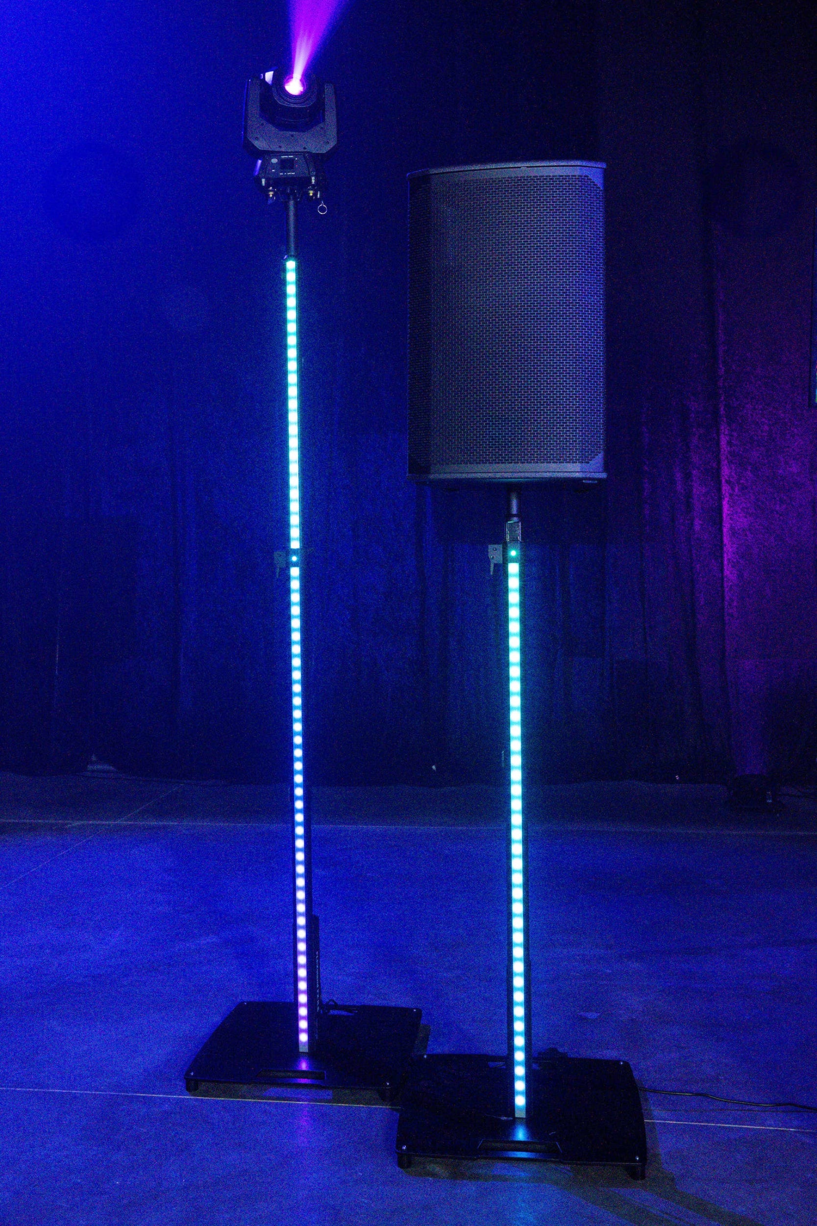 Chauvet DJ FLEX STAND FX ILS Telescoping Lighting and Speaker Stand with Built-In LED's and ILS Control by Chauvet DJ