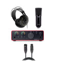 Focusrite Scarlett Solo 4th Gen Audio Interface DJ Package with Condenser Microphone, Microphone Cable and Headphones by Focusrite