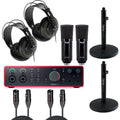 Focusrite Scarlett 16i16 4th Gen Audio Interface Package with Cardioid Microphone/Stand, Headphones and Cable by Focusrite