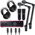 Focusrite Scarlett 16i16 4th Gen Audio Interface Speaker Package with Condenser Microphone/Stand, Headphones and Cable by Focusrite