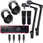 Focusrite Scarlett 16i16 4th Gen Audio Interface Speaker Package with Condenser Microphone/Stand, Headphones and Cable by Focusrite