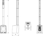 DAS Audio ALTEA-DUO-10A powered column system, dimension drawing - Hollywood DJ