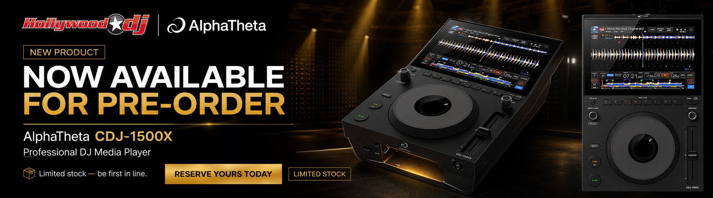 Preorder AlphaTheta CDJ-1500X Media Player