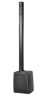 DAS Audio ALTEA-DUO-10A powered column system, three-quarter view in black - Hollywood DJ