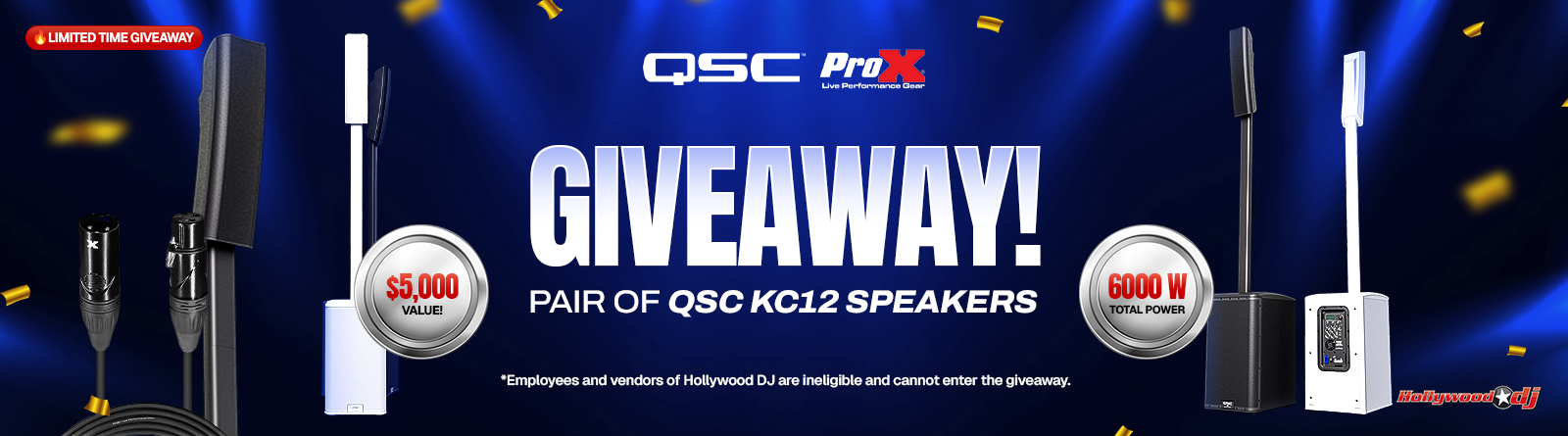 QSC KC12 Column Speaker Giveaway 