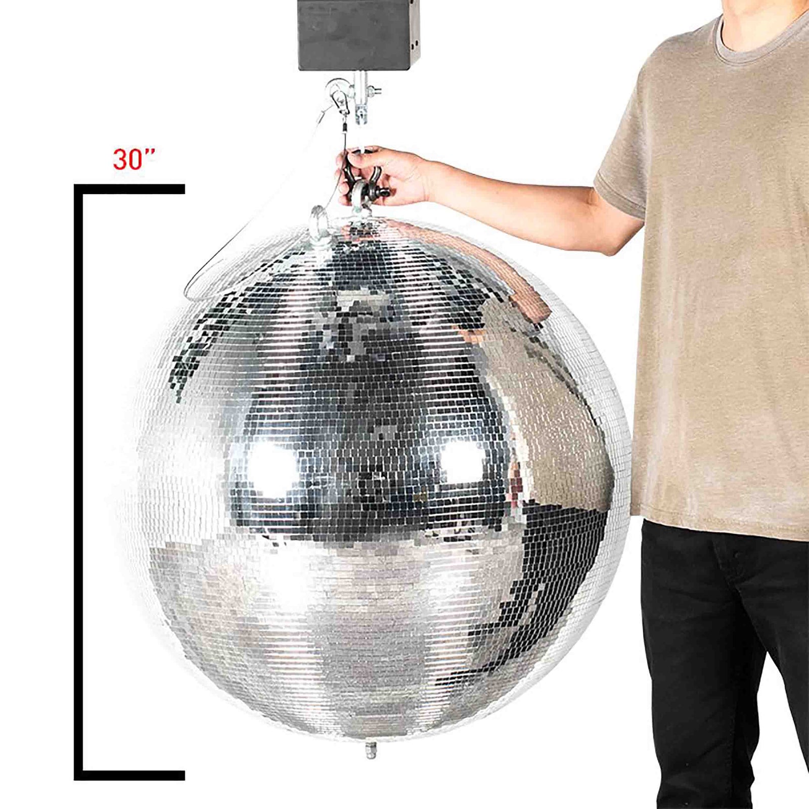 Eliminator Lighting EM30, Mirror Ball - 30 Inch by Eliminator Lighting