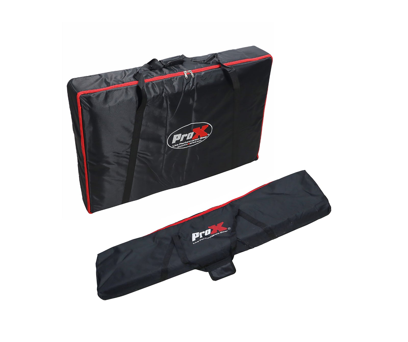 ProX XF-MESAMEDIATRUSSPKG, Full DJ Workstation Includes Truss TV Bracket Mount White and Black Scrims and Carry Bag by ProX Cases