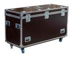 Odyssey OPT602430WBRN, Professional Brown Hex Board Utility Tour Trunk Case with Caster Wheels by Odyssey