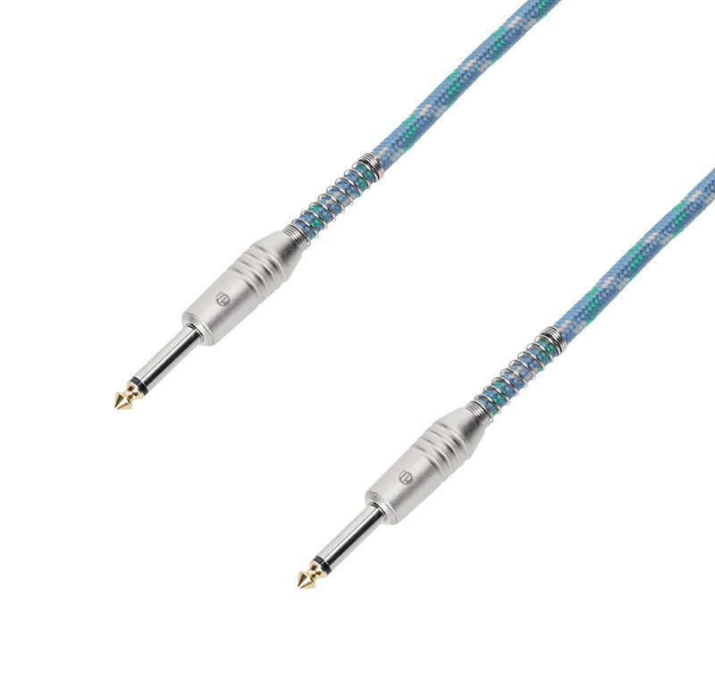 Adam Hall Cables 3 STAR IPP 0600 VINTAGE Instrument Cable with Braided Jacket Jack TS. 6 m / 20 Ft by Adam Hall