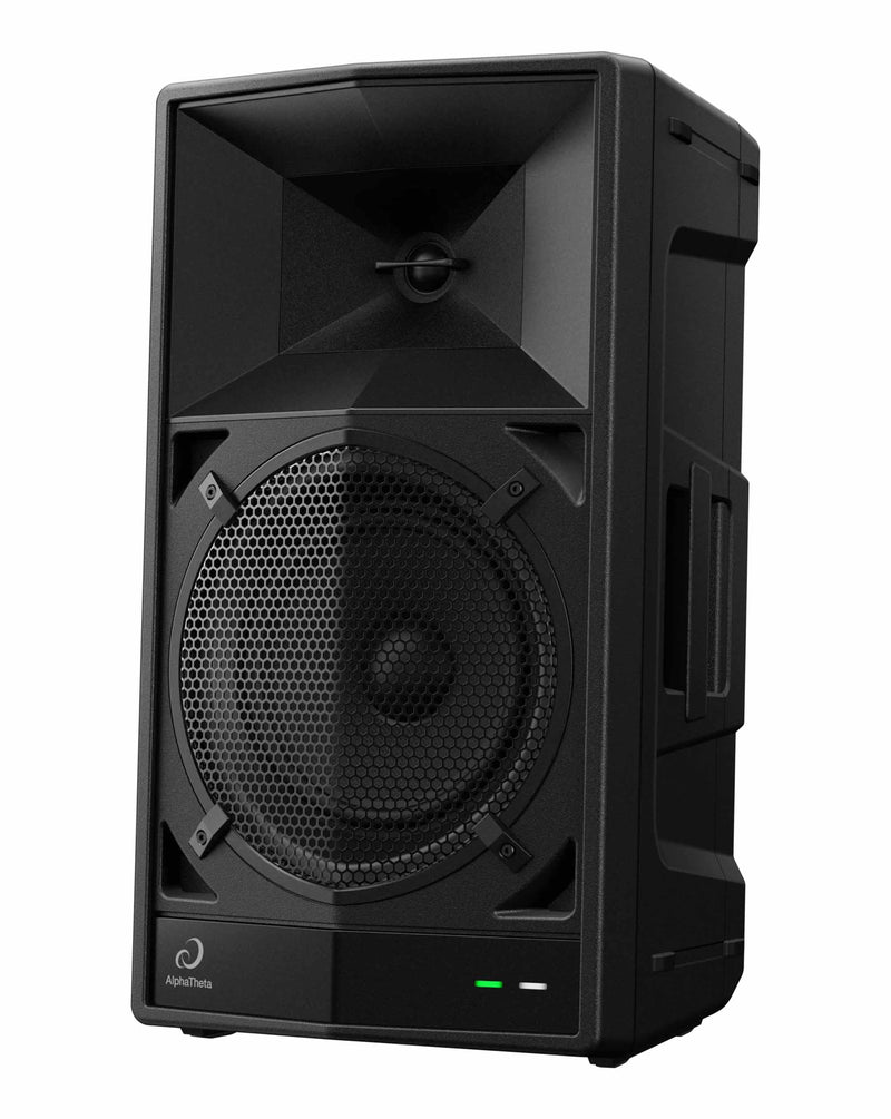 Open Box: Alpha Theta Wave-Eight, 8-Inch Portable DJ Speaker with Sonic Link - Black by Alpha Theta