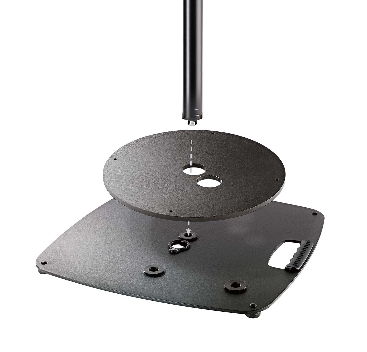 K&M Additional Weight Plate for Speaker Base - Black