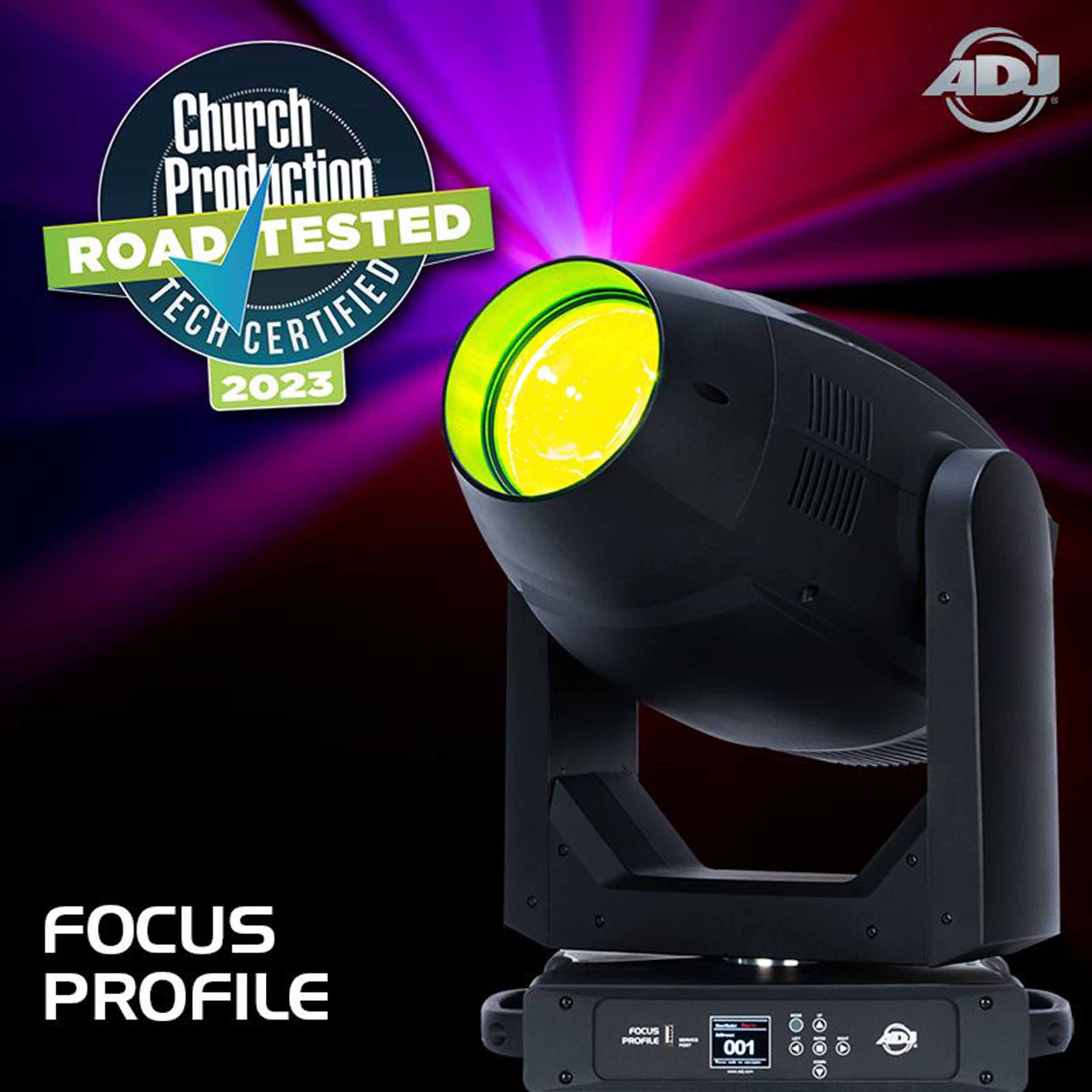 ADJ Focus Profile, Feature-Packed Moving Head Profile Fixture with Framing Shutters - 400 Watt by ADJ