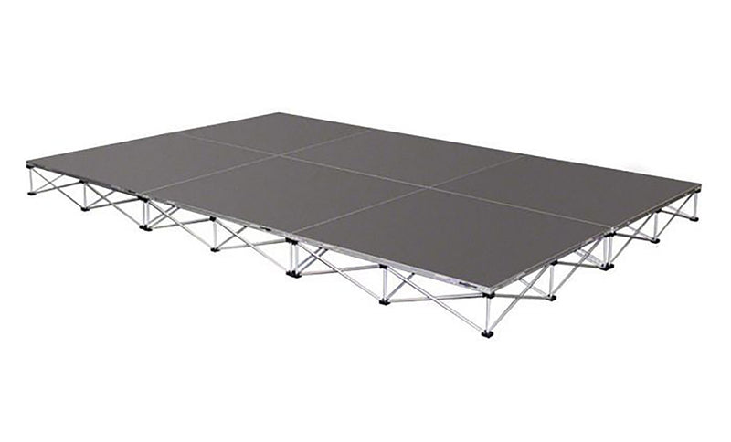 IntelliStage ISTAGE1288T, 12FT x 8FT x 8" High Complete Stage System in TuffCoat Finish by IntelliStage