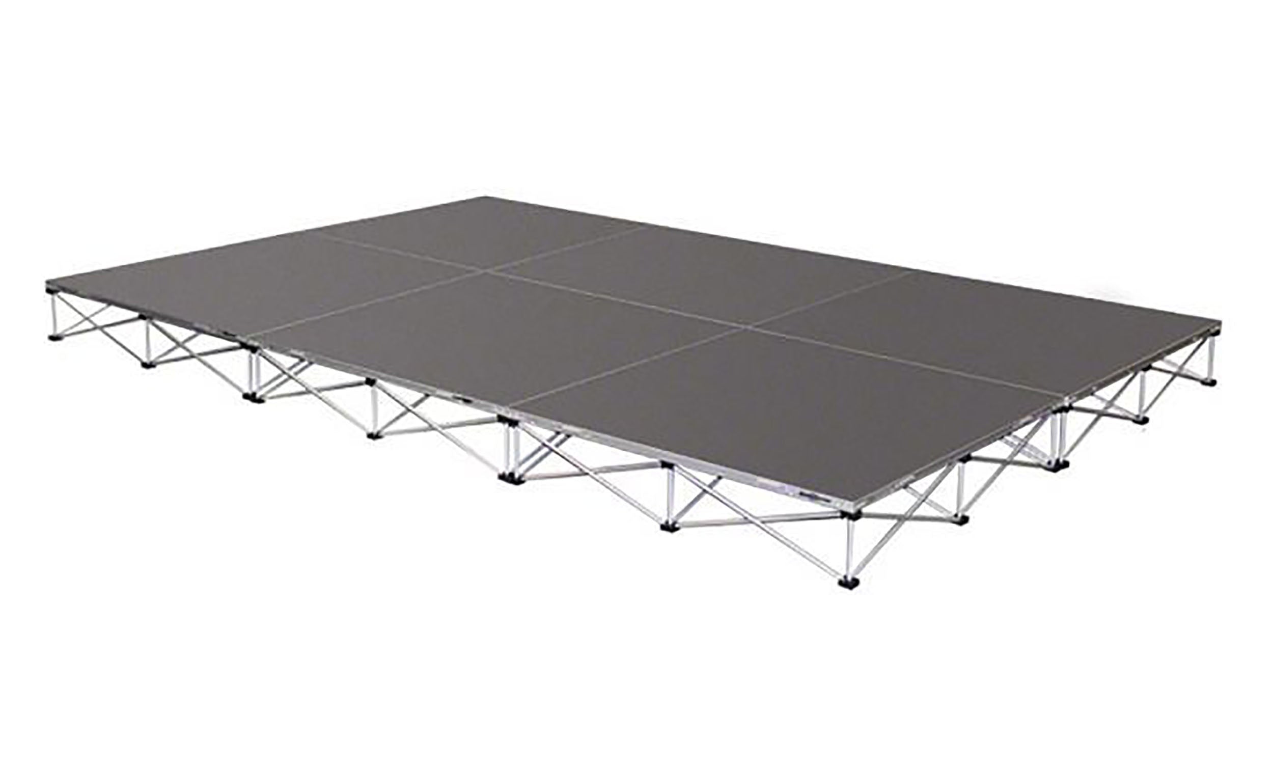 IntelliStage ISTAGE1288T, 12FT x 8FT x 8" High Complete Stage System in TuffCoat Finish by IntelliStage
