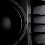 RCF HDL20-A Active Line Array Module, handle and grille detail - Hollywood DJ