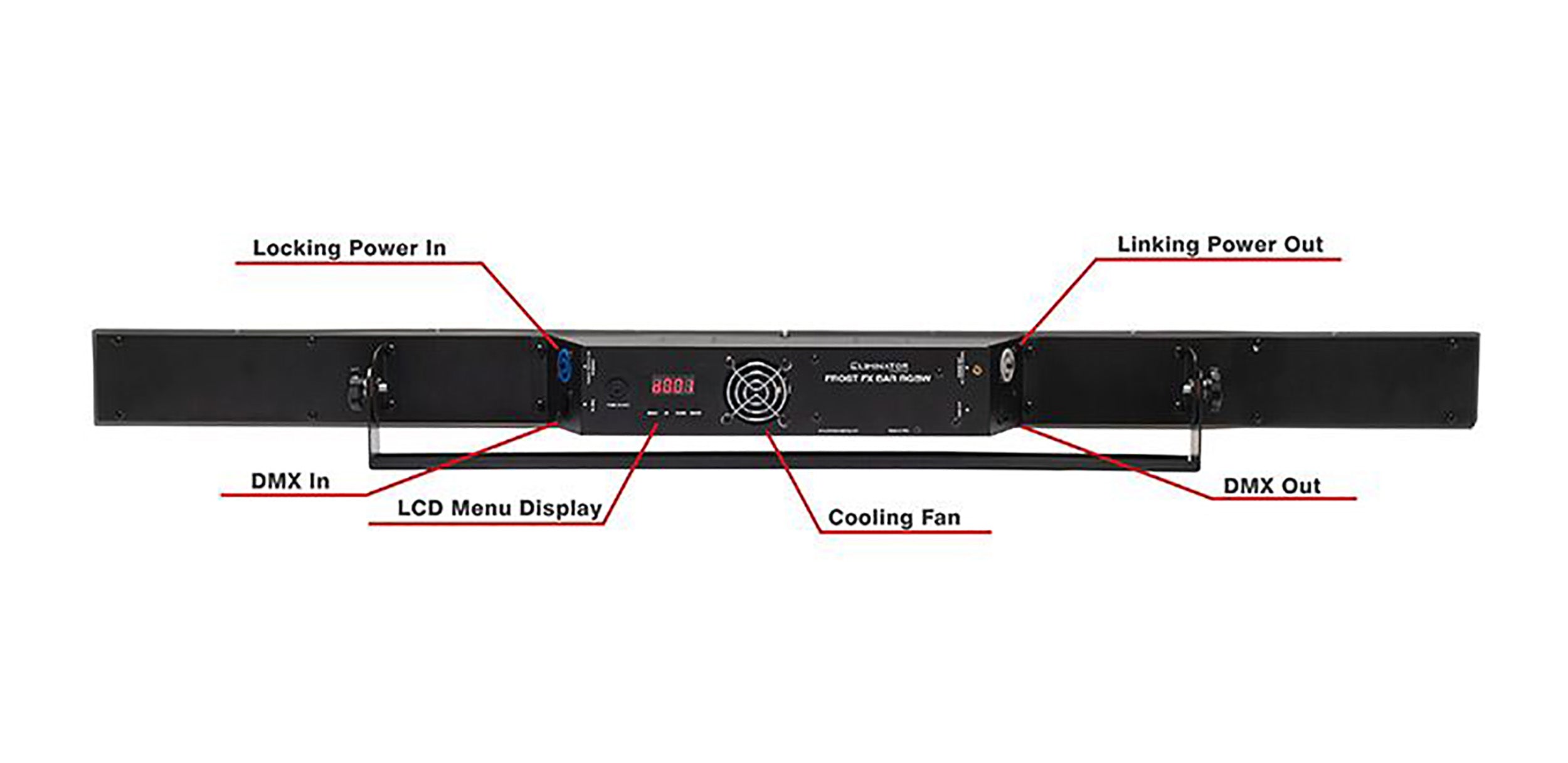 Eliminator Lighting Frost FX Bar RGBW, LED Linear Fixture - 1 Meter