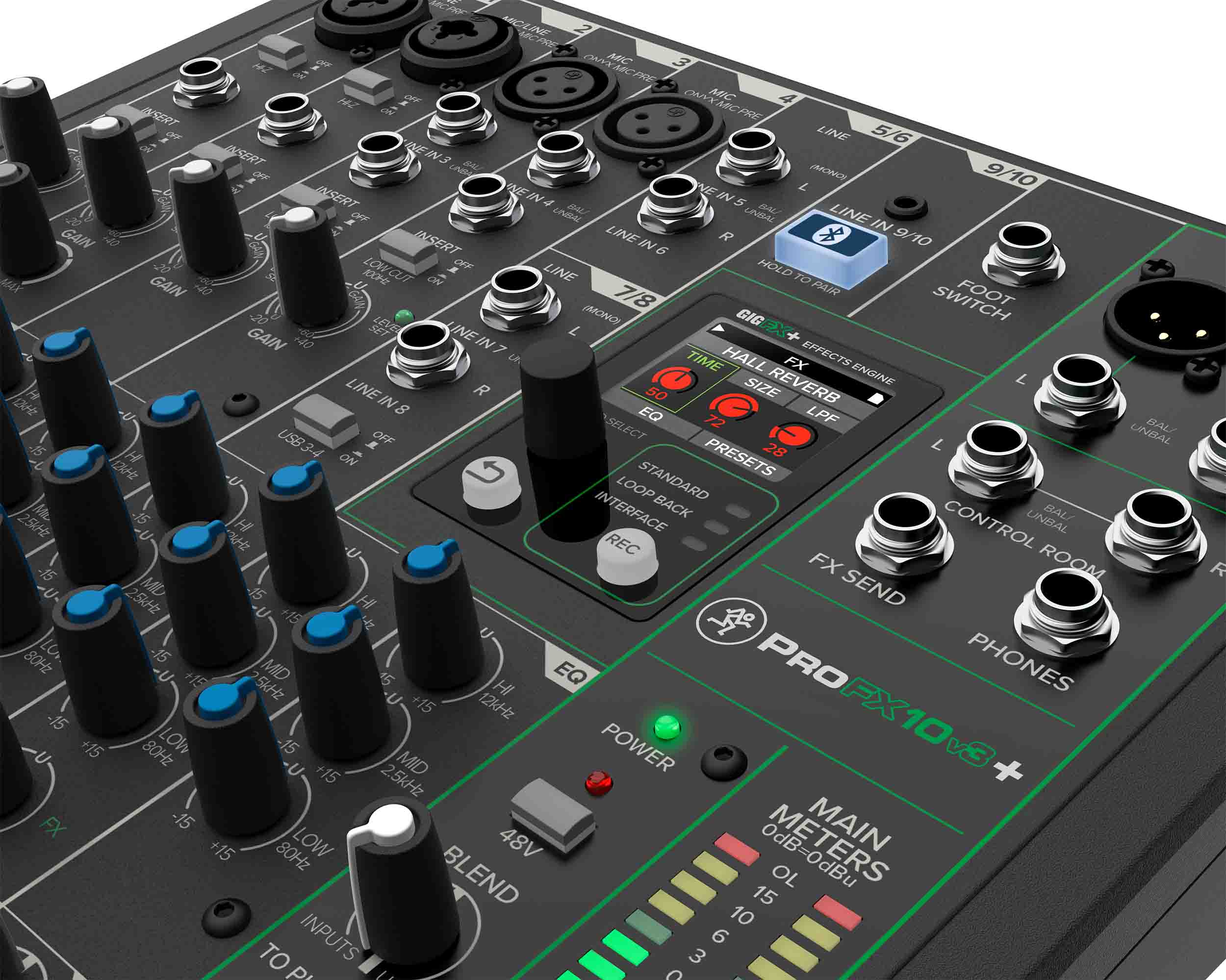 Mackie ProFX10v3+, 10-Channel Analog Mixer with Enhanced FX, USB Recording Modes and Bluetooth by Mackie