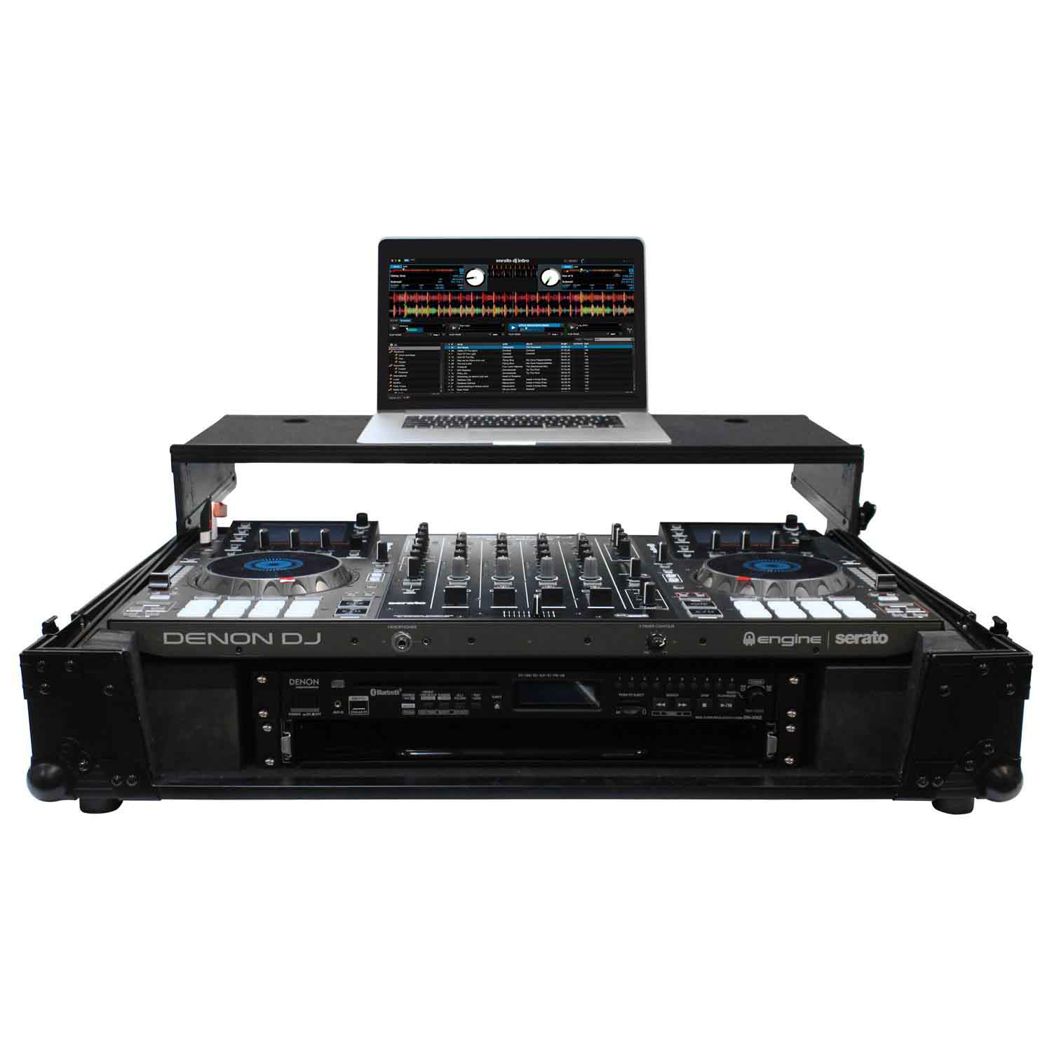 Odyssey FZGSMCX8000W2BL DJ Case for Denon MCX8000 DJ Controller With 2U Rack Space by Odyssey