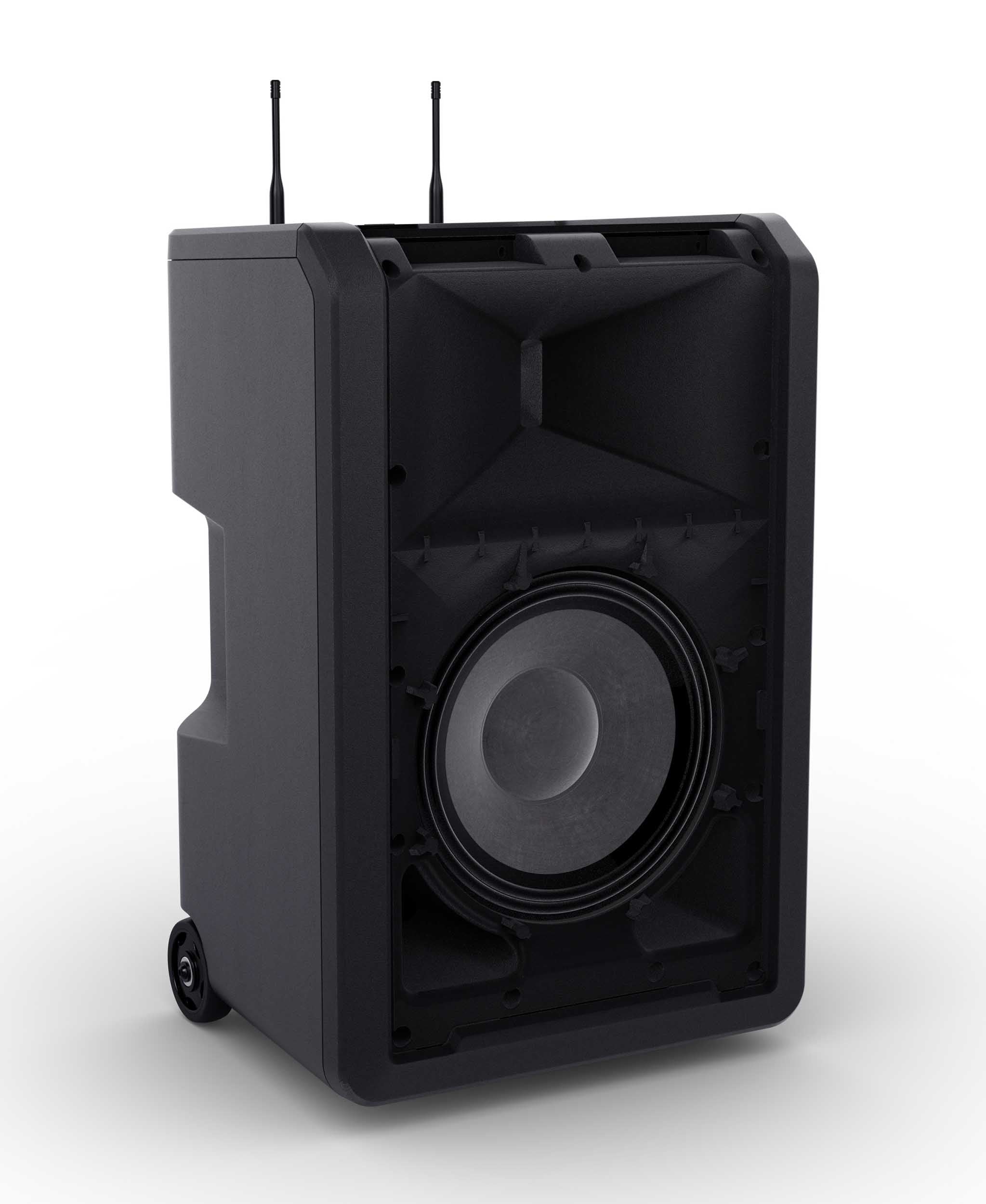 LD System ANNY 10 BPH 2 B4.7, 10" Portable Battery-Powered Bluetooth PA System with Mixer and 2x Headset Microphones Including Bodypacks by LD Systems