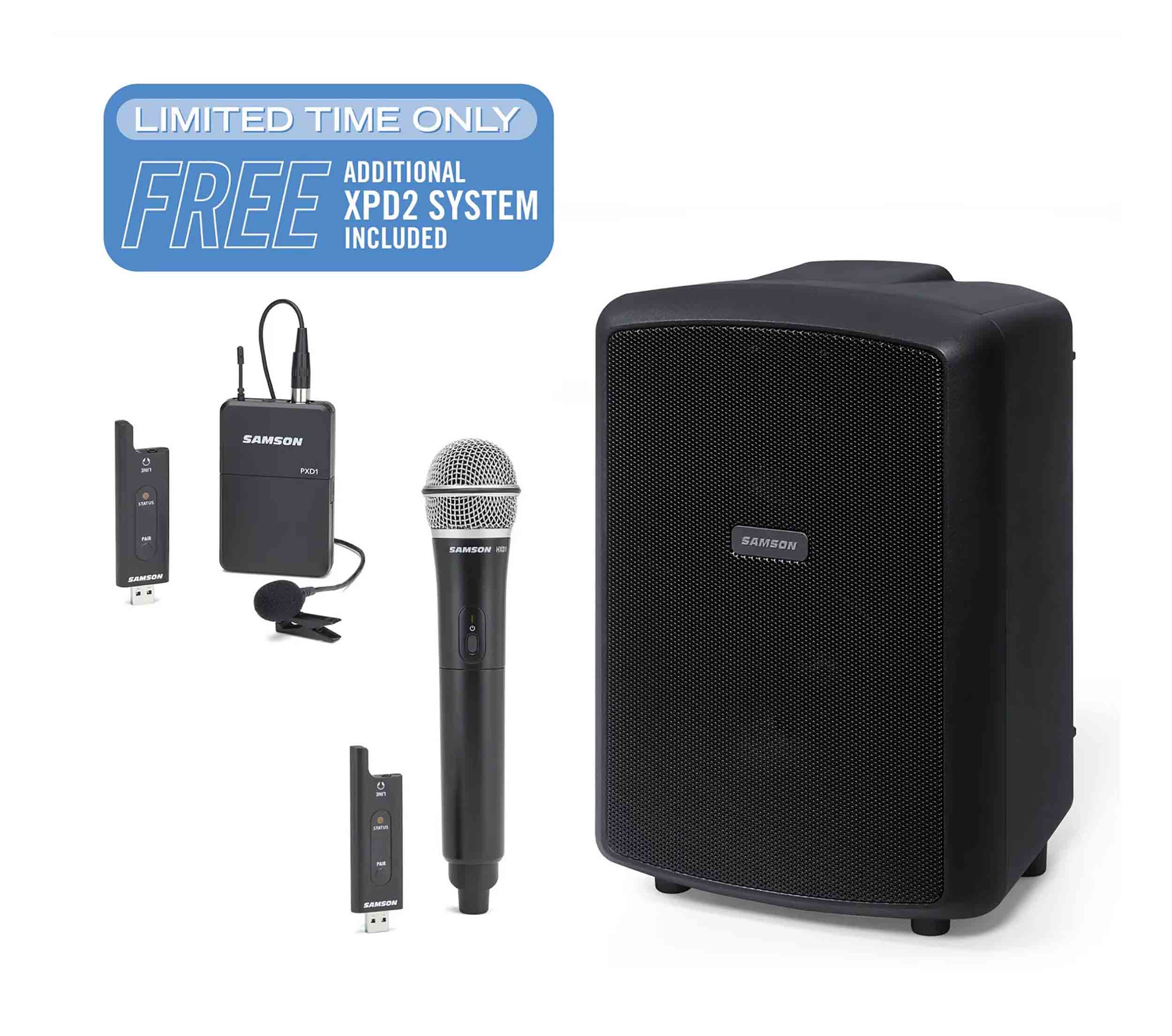 Samson XPXPLRW, Expedition Explor with Handheld XPD Wireless System - Black by Samson