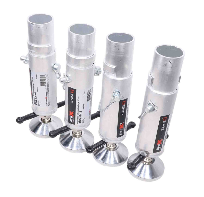 ProX XSQ-1215MK2 StageQ Platform Telescoping Legs12 to 15 Inch Height - adjustable to 16 by ProX Cases