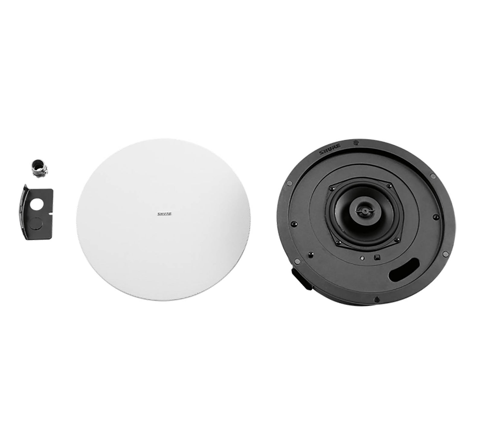 Shure 714M B-V Ecosystem DJ Package Including 1 MXA710-4FT Linear Microphone, 1 IMX-RM8-SUB5, 4 MXN5W-C Ceiling Speaker + 4 Tile Bridge by Shure