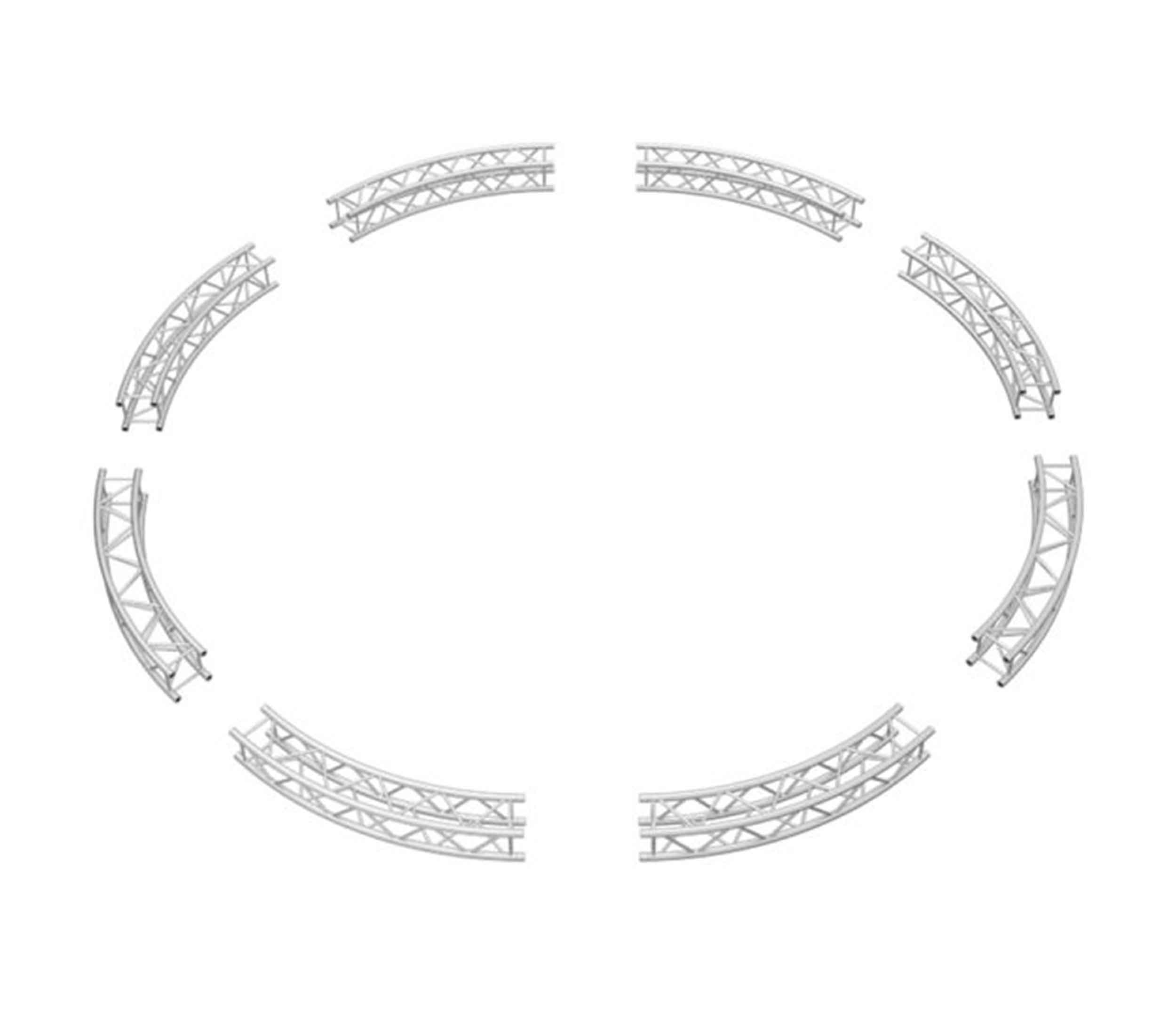 Global Truss SQ-C7-ARC45 One Single Part of Eight that Create 1 Full SQ-C7 Circle by Global Truss