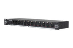 ADJ D4 Branch RM, 4-Way Distributor/Booster With 3-Pin And 5-Pin XLR Input and Output Jacks by ADJ
