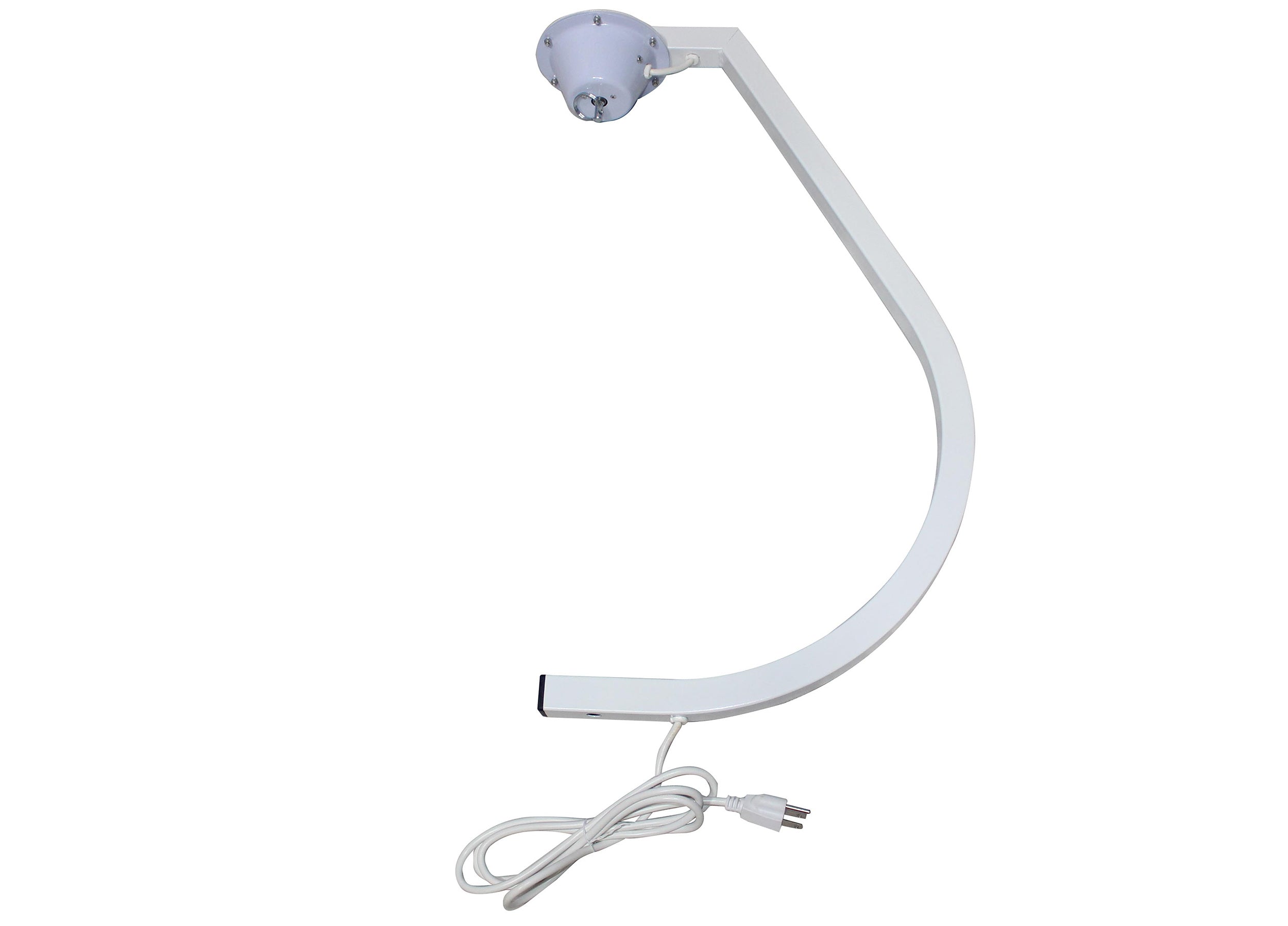 B-Stock Scratch & Dent: ProX X-MB20STAND 20" Mirror Ball Free Standing Hook with 1 RPM Motor - White