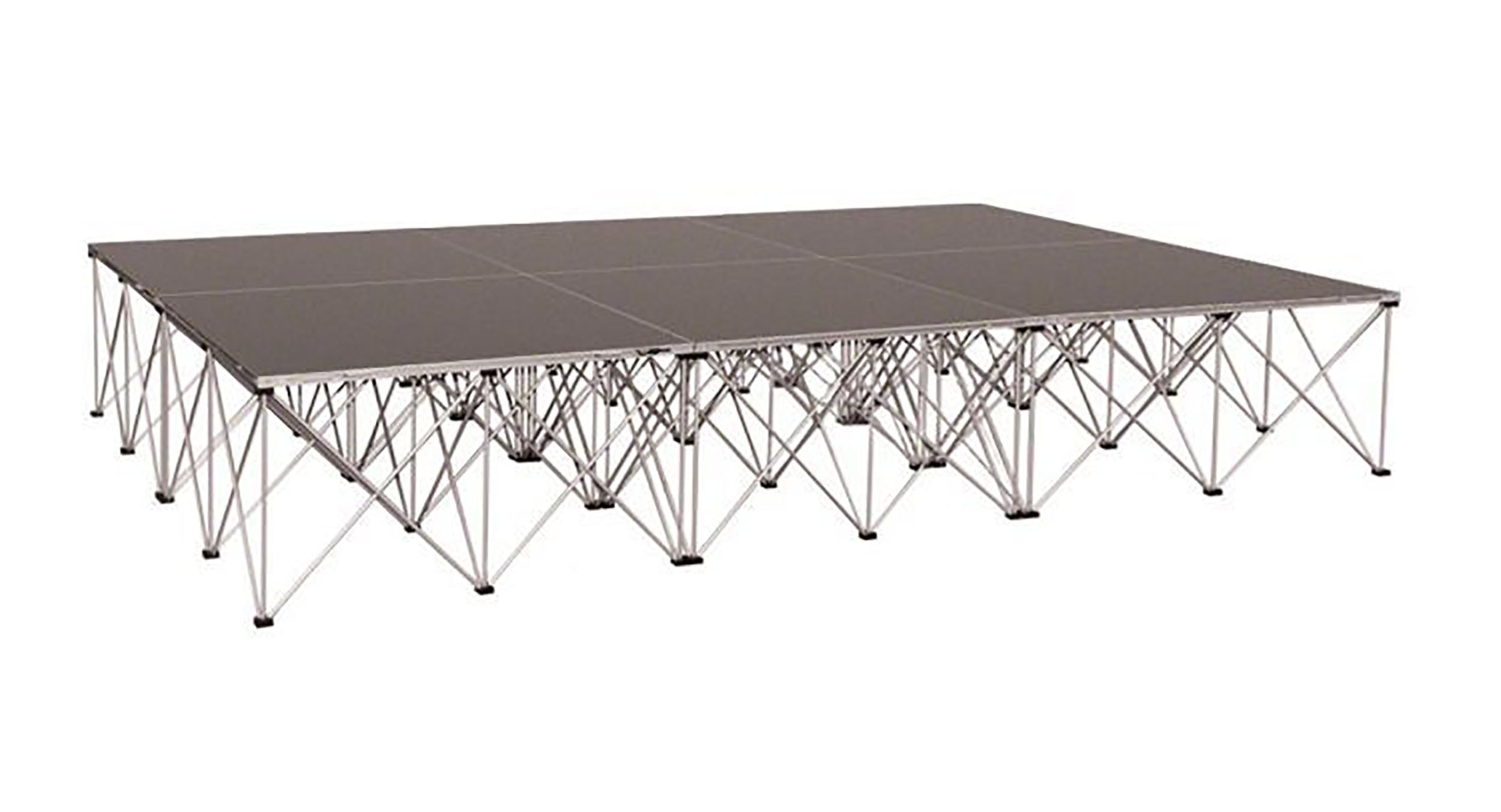 IntelliStage ISTAGE12824T, 12FT x 8FT x 24" High Complete Stage System in TuffCoat Finish by IntelliStage