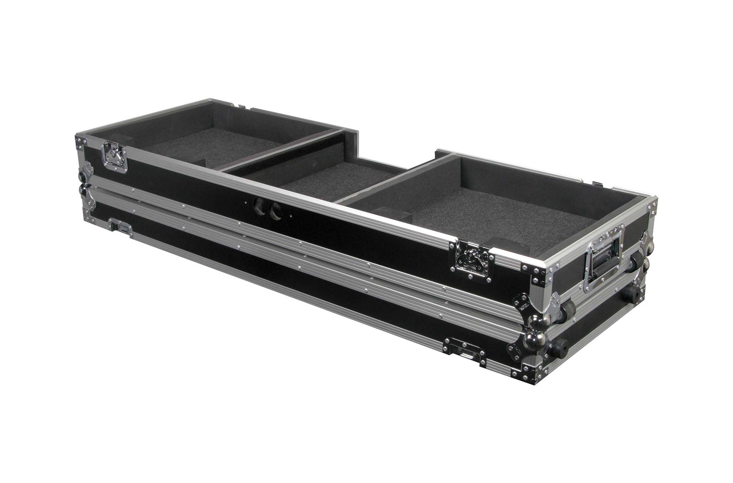 Open Box: Odyssey FZDJ12W 12" Format DJ Mixer and Turntables Flight Coffin Case with Wheels by Odyssey