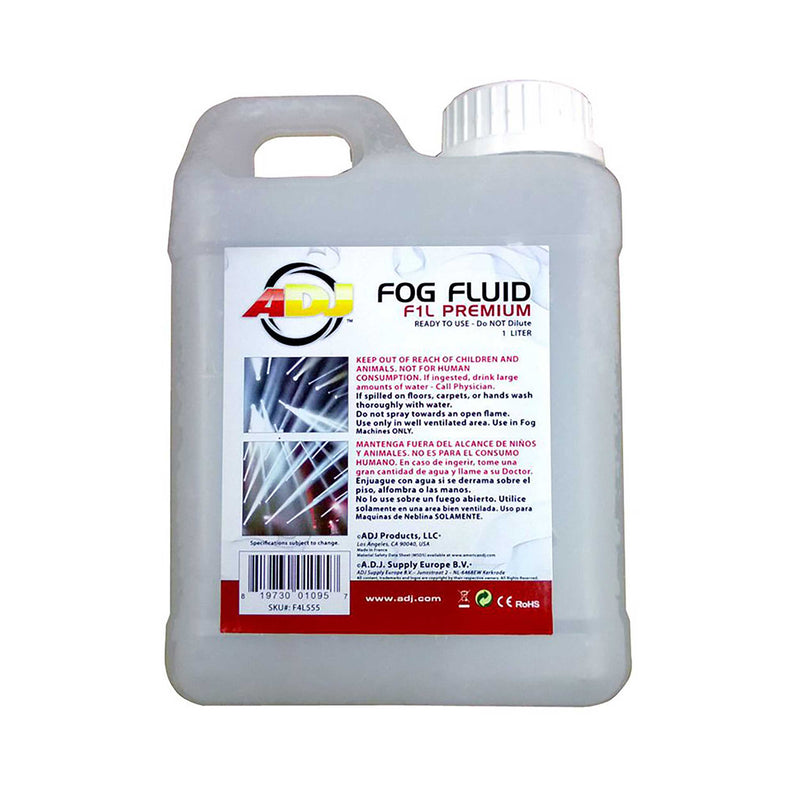 ADJ F1L PREMIUM Water Based Fog Fluid - 1 Liter by ADJ