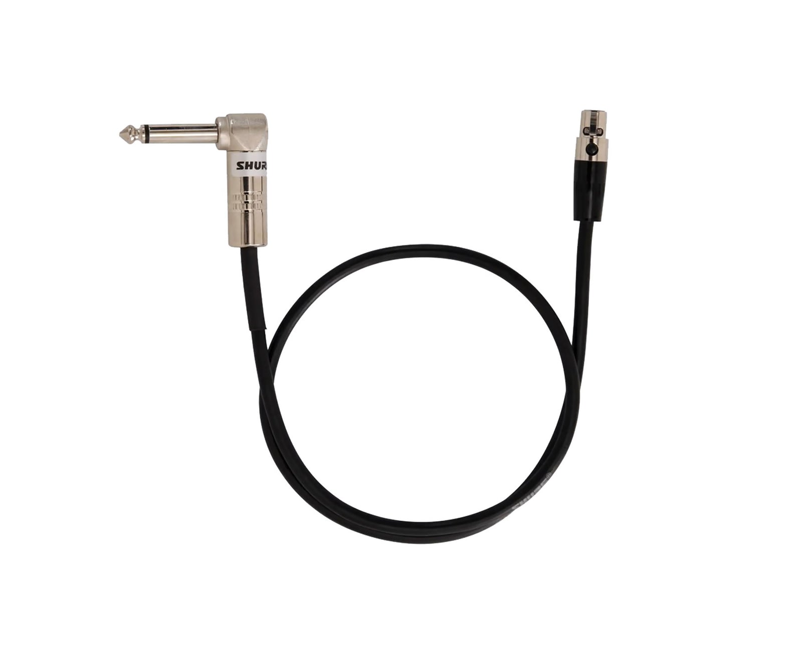 Shure WA304, Instrument Cable with 4-Pin Mini Connector (TA4F) and Right-Angle 1/4-Inch Connector - 2 Ft by Shure