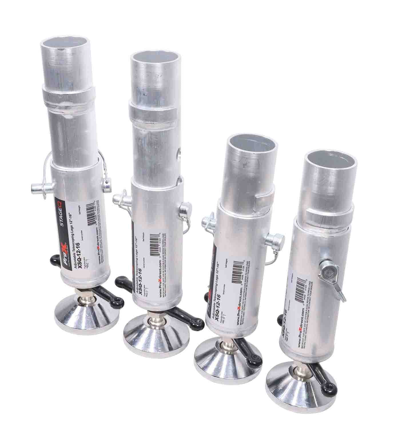 ProX XSQ-1215MK2 StageQ Platform Telescoping Legs12 to 15 Inch Height - adjustable to 16 by ProX Cases