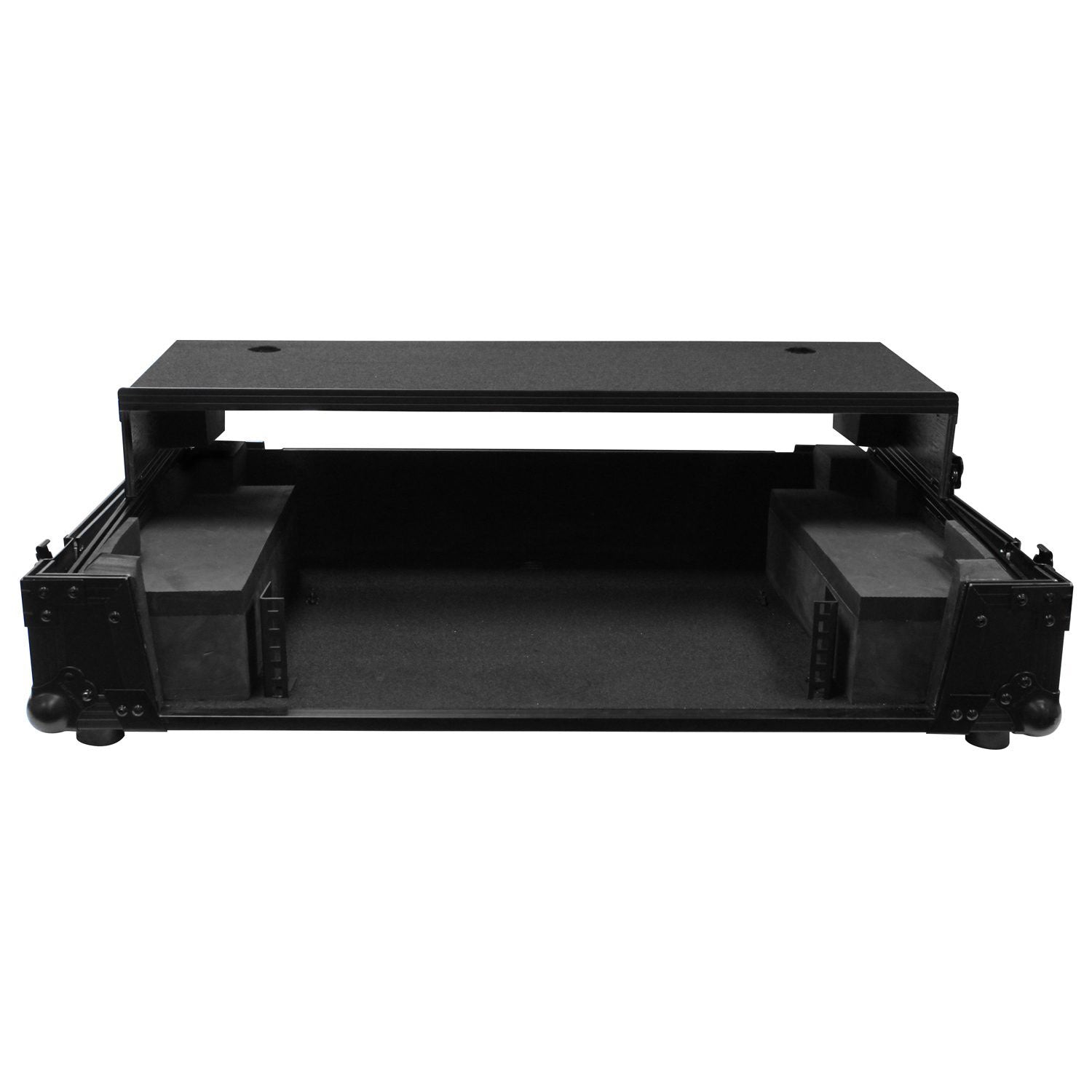 B-Stock: Odyssey FZGSMCX8000W2BL Flight Case for Denon MCX8000 DJ Controller with 2U Rack Space, Wheels, and Glide Platform - Black by Odyssey