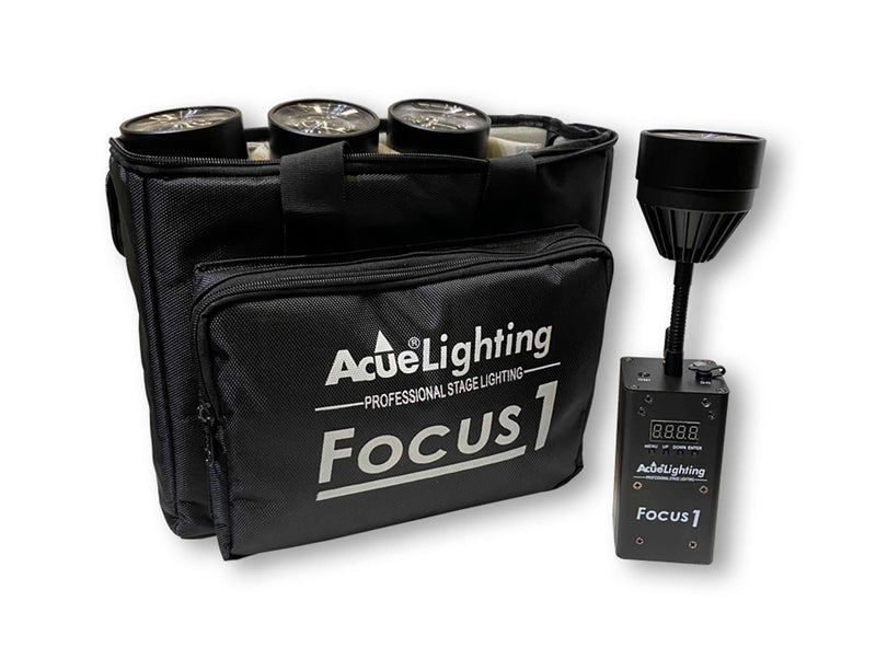 Acue Lighting Focus 1, 10-Watt Wireless DMX Pinspot with RF Remote by Acue Lighting