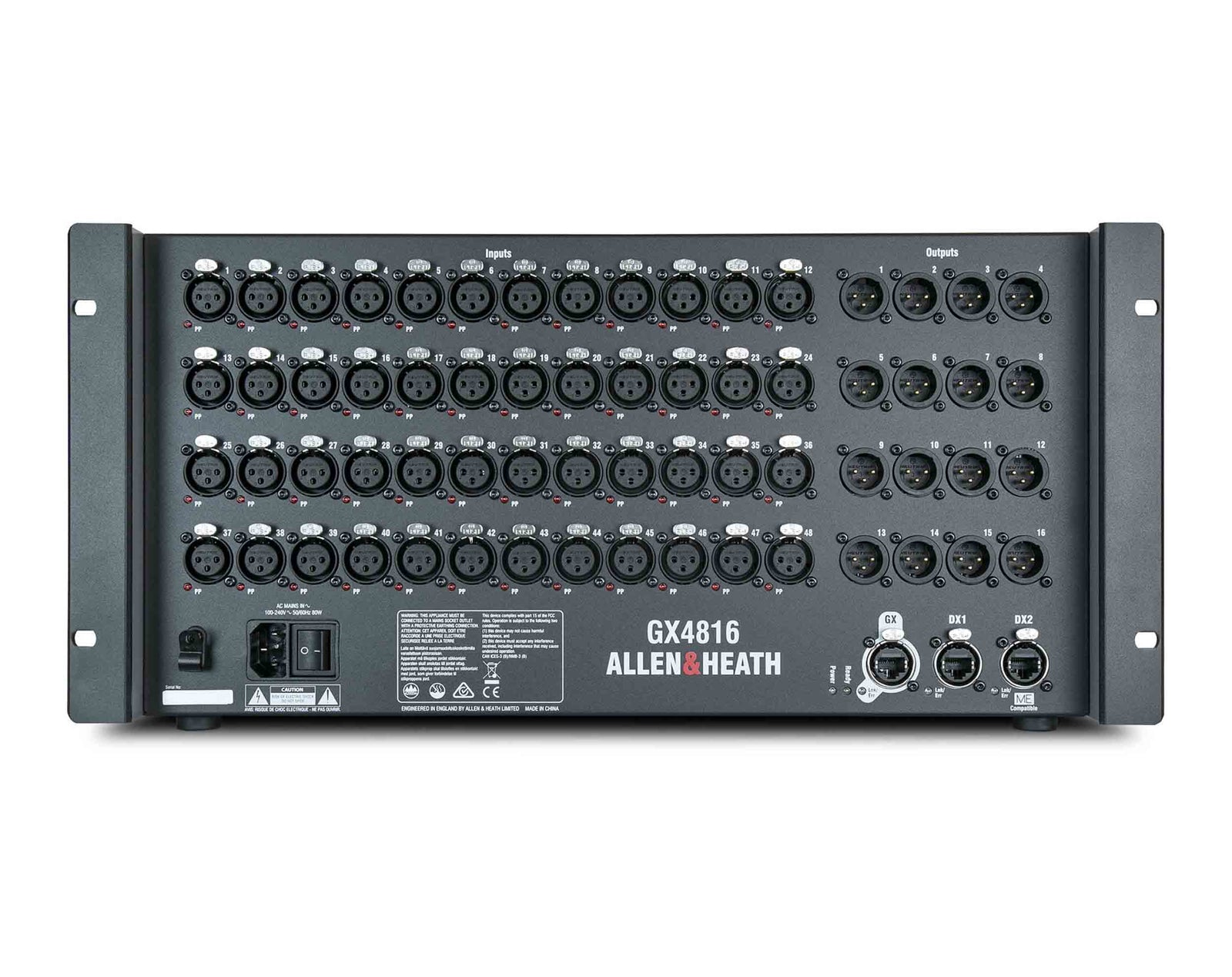 Allen & Heath GX4816, 48x16 Portable GX Expander with DX Sockets by ALLEN & HEATH