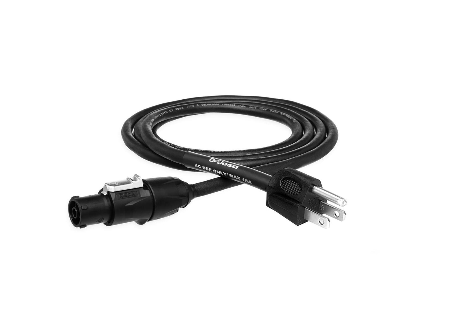 Hosa PRXN-106, PRXN Series Power Cord with REAN Power X and Hosa NEMA 5-15P Connectors - 6 Ft by Hosa