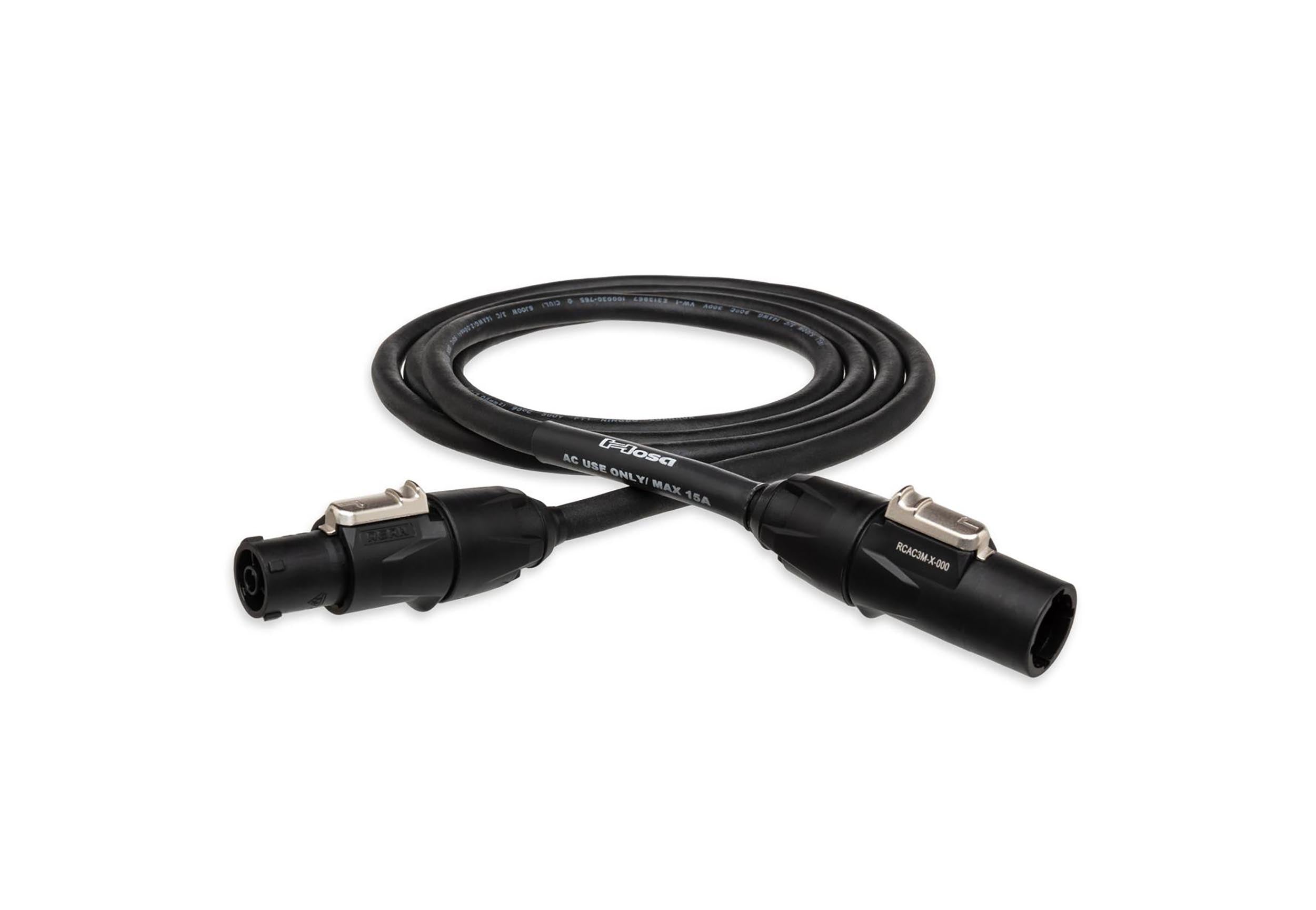 Hosa PRX-110, PRX Series Power Cord with REAN Power X Connectors - 10 Ft