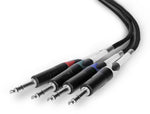 Palmer PAOCLTRSM, Audio over Cat Loom from Ethercon to 4 x 6.3 mm TRS Jack by Palmer