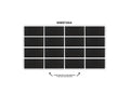 ADJ WMST4X4, Frame Trim Kit for 4x4 WMS Series Video Wall by ADJ