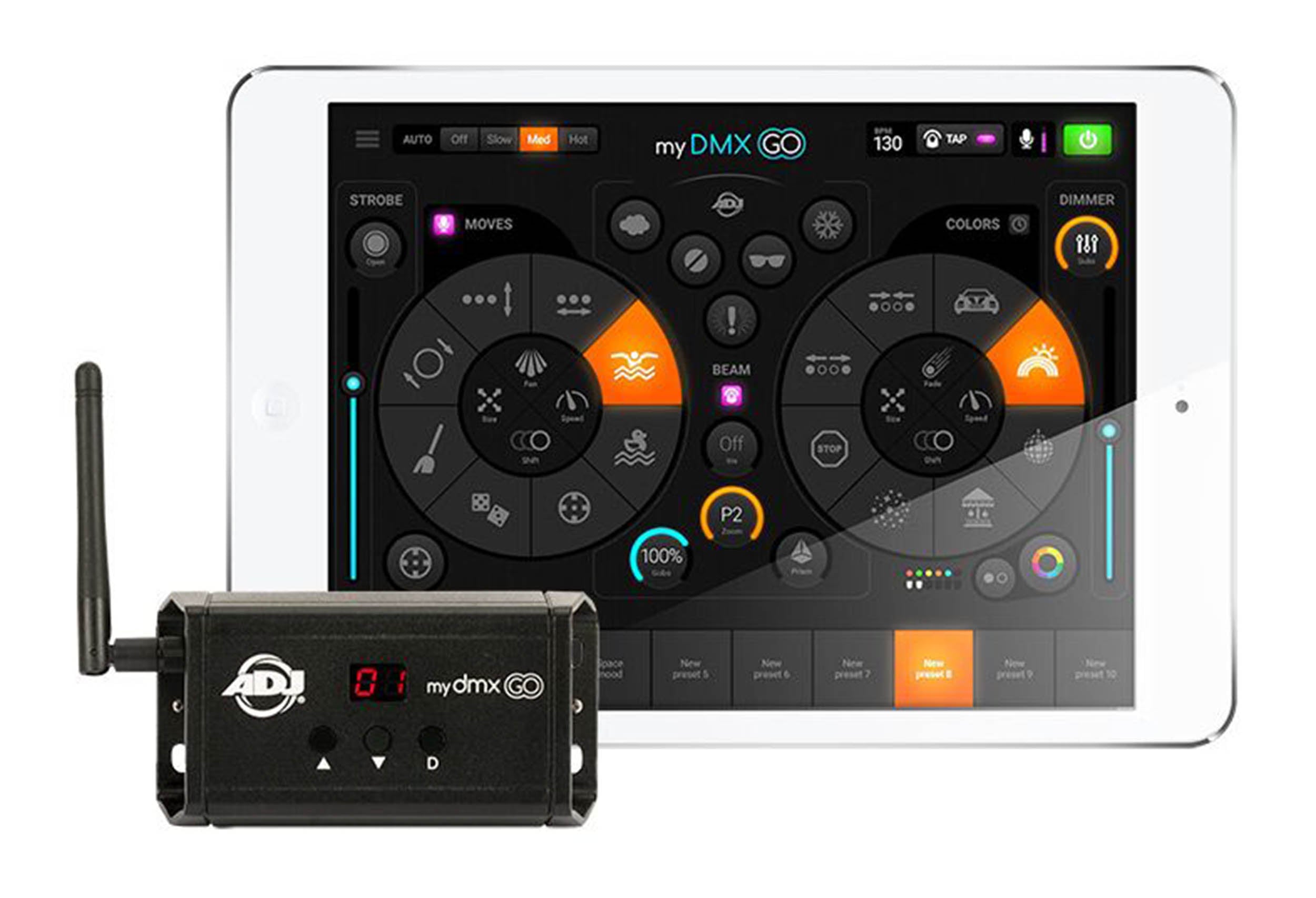 ADJ MYDMX GO, DMX Lighting Control System by ADJ