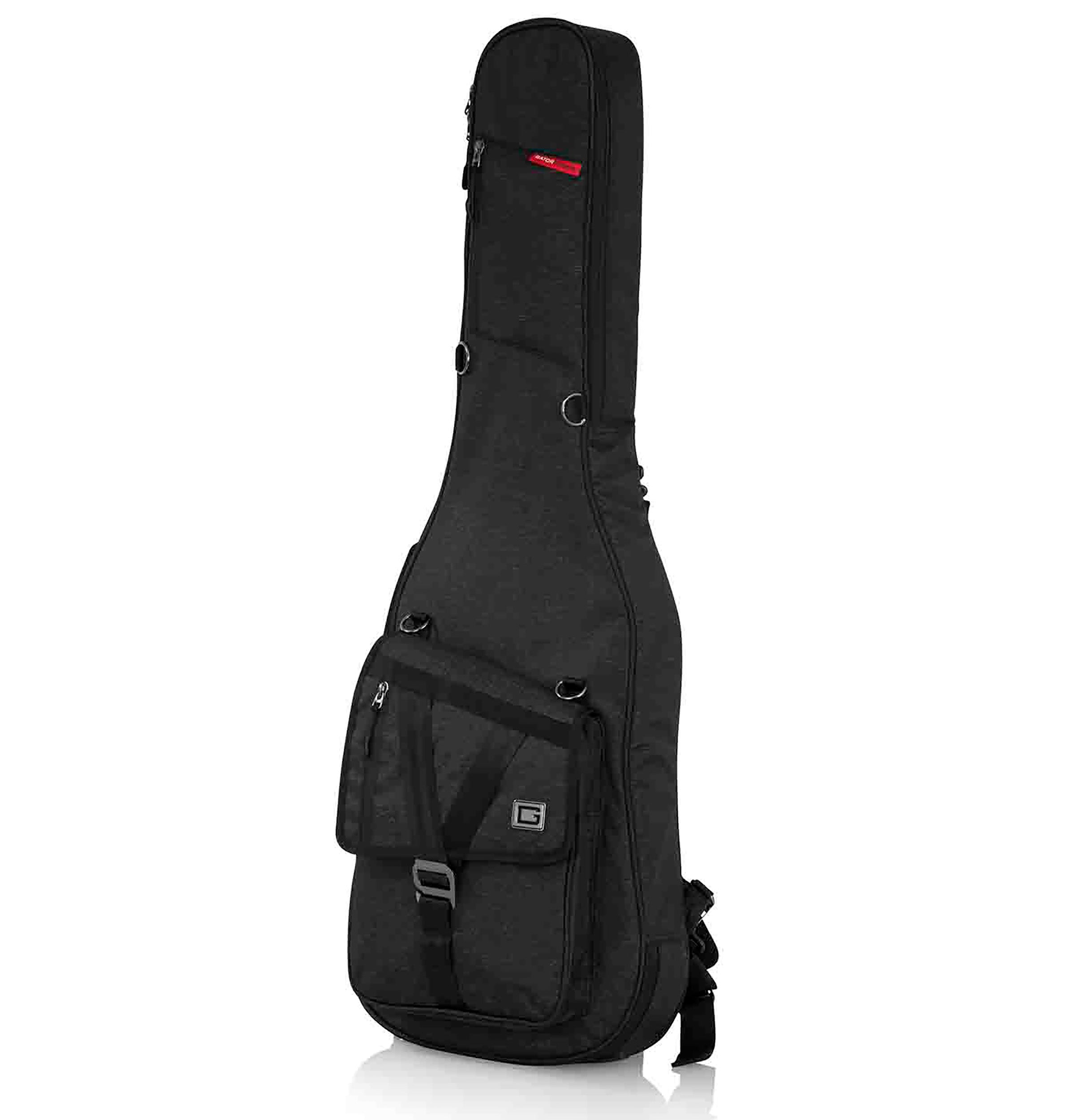 Gator Cases GT-ELECTRIC-BLK Transit Series Electric Guitar Gig Bag with Charcoal Black Exterior by Gator Cases