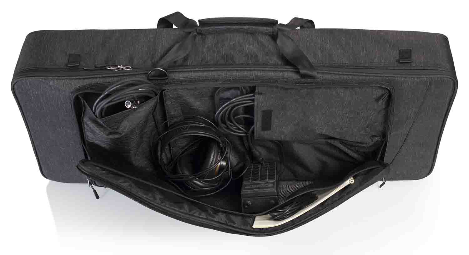 Gator Cases GTK61SL-BLK Transit Series Protective Gig Bag for 61-Note Slim Keyboards by Gator Cases