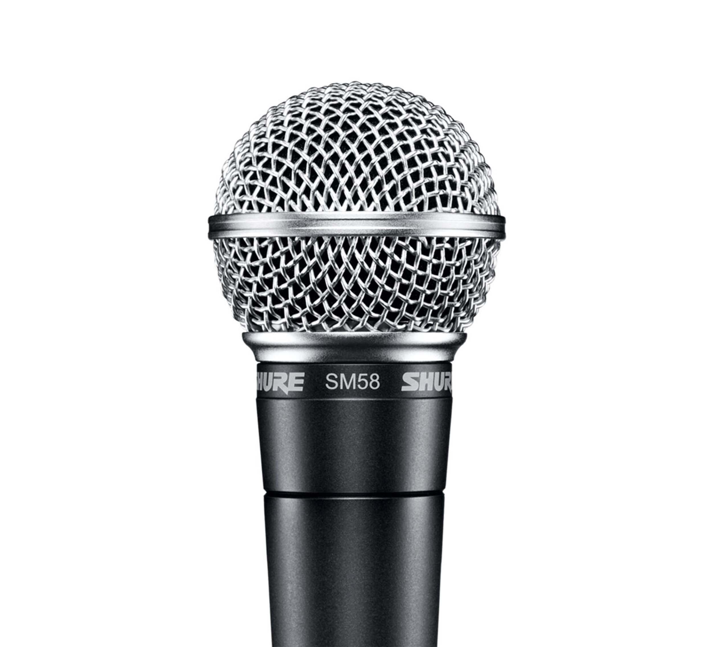 Shure SM58-LC Dynamic Vocal Microphone with Stand Adapter and Zippered Carrying Case