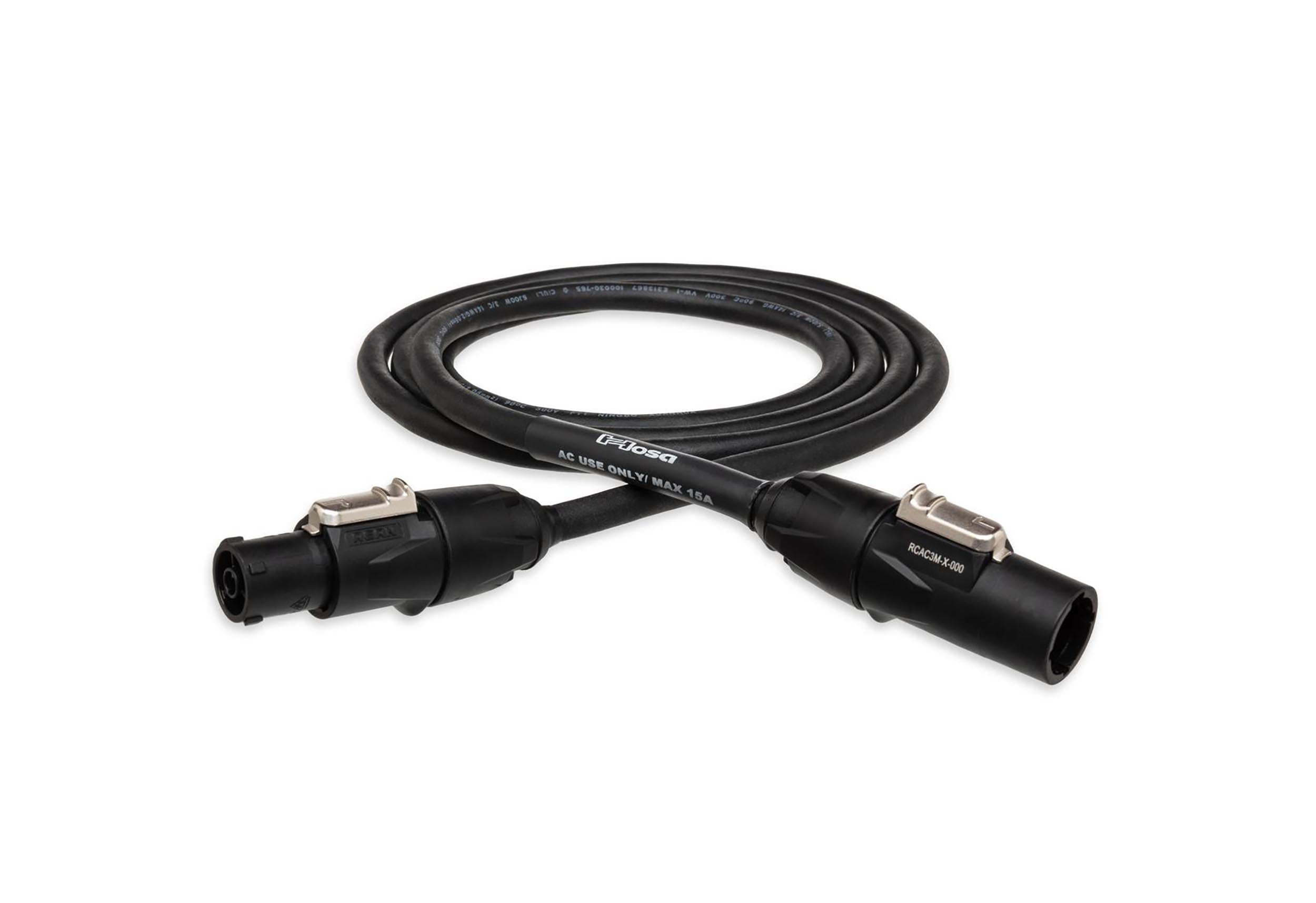 Hosa PRX-115, PRX Series Power Cord with REAN Power X Connectors - 15 Ft