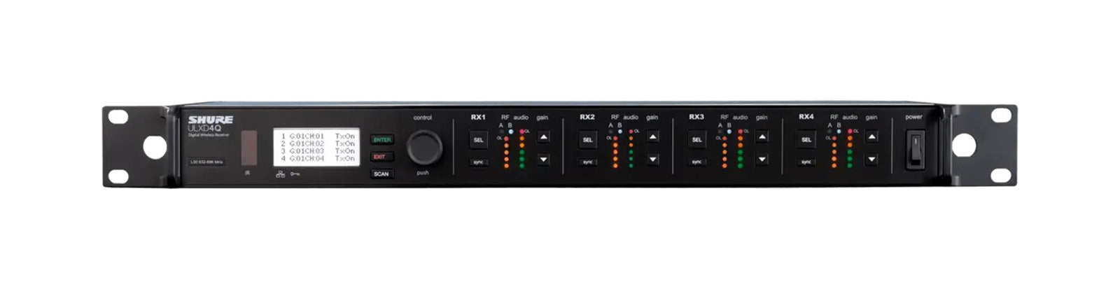 Shure ULXD4Q-GV Quad-Channel Digital Wireless Receiver by Shure