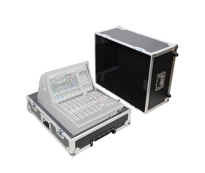 ProX XS-YDM7COMPACT HWPULL, ATA Flight Console Case for Yamaha DM7 with Pull Handle and Wheels by ProX Cases