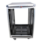 ProX T-12USLAM20, 12U 20" Deep Vertical Rack Shock Mount Case with 2 Sliding Slam Doors and 4" Caster Wheels by ProX Cases
